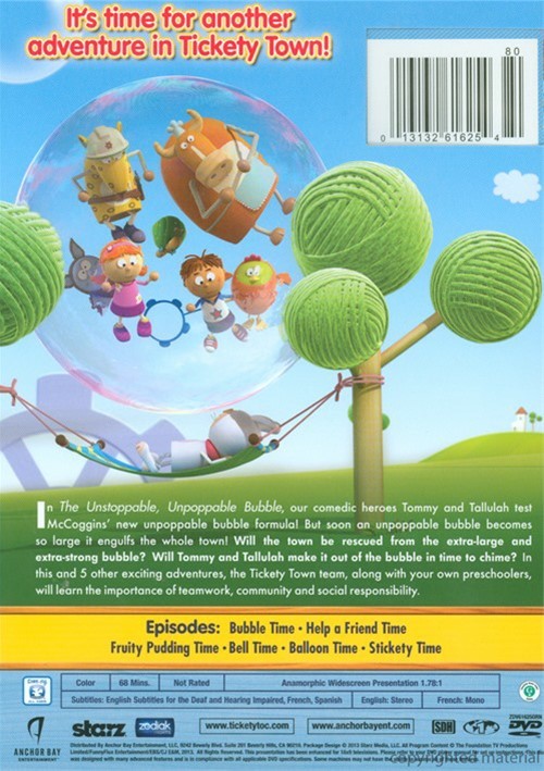 Tickety Toc The Unstoppable Unpoppable Bubble DVD 2013 DVD Empire