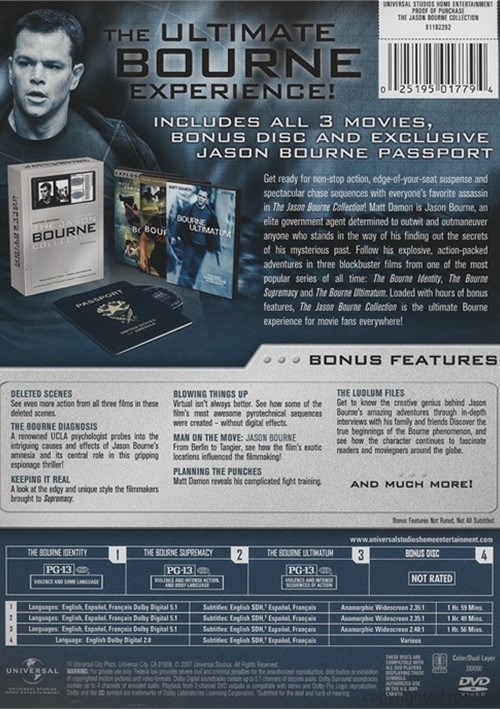 Jason Bourne Collection, The (DVD) DVD Empire