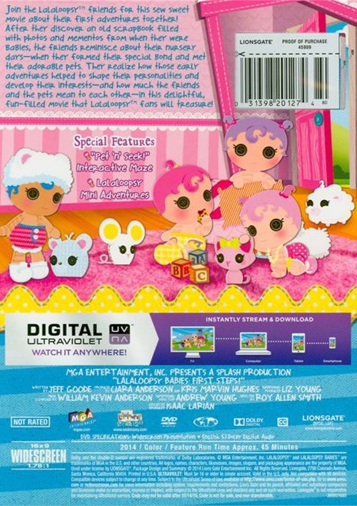 Lalaloopsy Babies First Steps (DVD + UltraViolet) (DVD 2014) DVD Empire