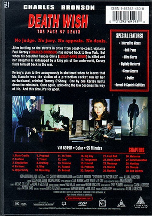 Death Wish 5: The Face Of Death (DVD 1994) | DVD Empire