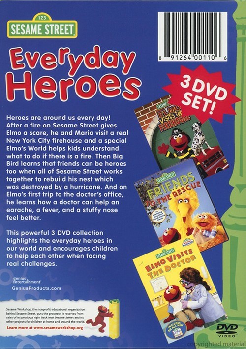 Sesame Street Everyday Heroes 3 Pack (DVD) DVD Empire
