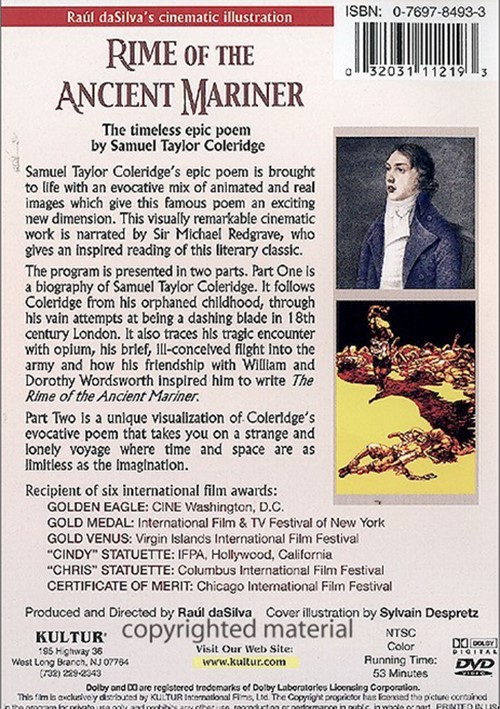 Metaphors in the rime of the ancient mariner image