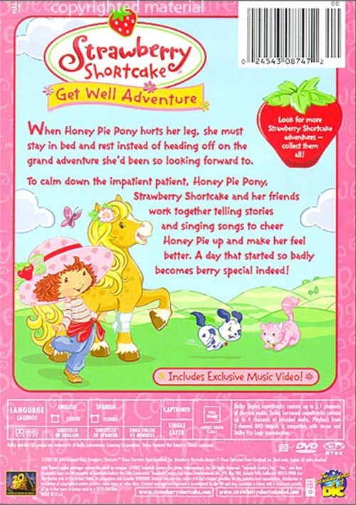 Strawberry Shortcake Get Well Adventure (DVD 2003) DVD Empire