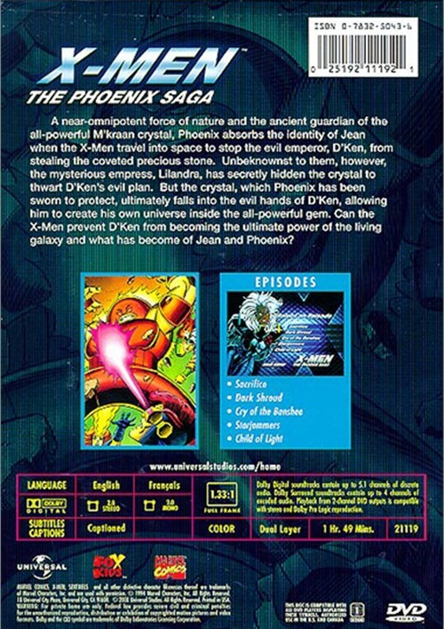 X Men The Phoenix Saga (DVD 1994) DVD Empire