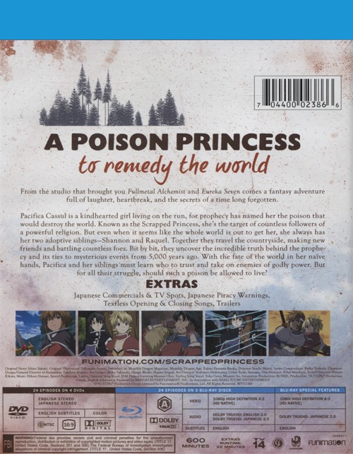 Scrapped Princess The Complete Series (Bluray / DVD Combo Pack