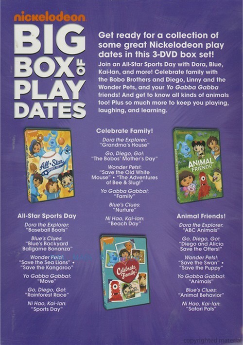 Nick Jr. Favorites Big Box Of Play Dates (DVD) DVD Empire