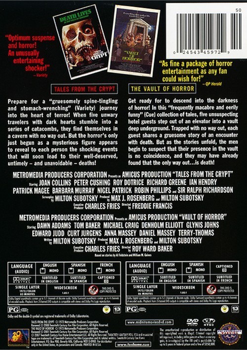 Tales From The Crypt / Vault Of Horror (Double Feature) (DVD) DVD Empire
