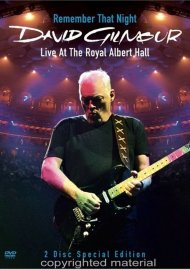 David Gilmour: Remember That Night David Gilmour: Remember That Night Boxcover