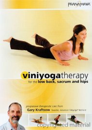 Viniyoga Therapy: For The Low Back, Sacrum And Hips Viniyoga Therapy: For The Low Back, Sacrum And Hips Boxcover