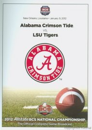 2012 Allstate BCS National Championship Game 2012 Allstate BCS National Championship Game Boxcover
