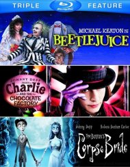 Beetlejuice / Charlie And The Chocolate Factory / Tim Burton's Corpse Bride (Triple Feature) Beetlejuice / Charlie And The Chocolate Factory / Tim Burton's Corpse Bride (Triple Feature) Boxcover