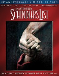 Schindler's List: 20th Anniversary Edition (Blu-ray + DVD + Digital Copy + UltraViolet) Schindler's List: 20th Anniversary Edition (Blu-ray + DVD + Digital Copy + UltraViolet) Boxcover