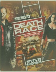 Death Race: Unrated (Steelbook + Blu-ray + DVD + Digital Copy + UltraViolet) Death Race: Unrated (Steelbook + Blu-ray + DVD + Digital Copy + UltraViolet) Boxcover