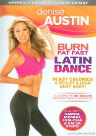 Denise Austin: Burn Fat Fast Latin Dance Denise Austin: Burn Fat Fast Latin Dance Boxcover
