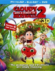 Cloudy With A Chance Of Meatballs 2 3D (Blu-ray 3D + Blu-ray + DVD + UltraViolet) Cloudy With A Chance Of Meatballs 2 3D (Blu-ray 3D + Blu-ray + DVD + UltraViolet) Boxcover