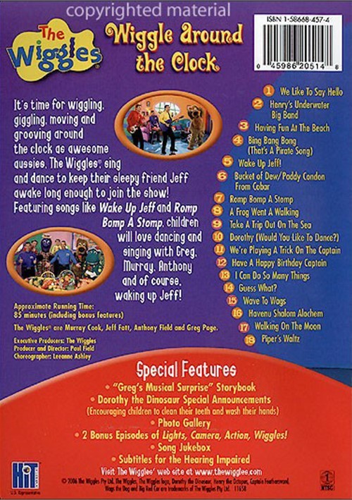 Wiggles Wiggle Around The Clock DVD 2006 DVD Empire Wiggles Wiggle Around The Clock DVD 2006 DVD Empire