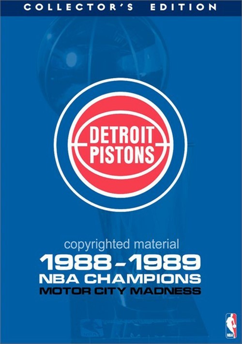 Detroit Pistons 1988 1989 NBA Champions Motor City Madness (DVD) DVD Empire