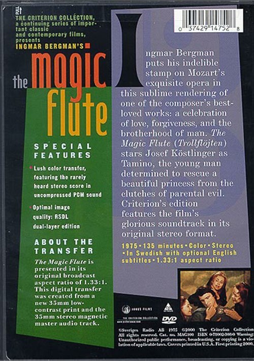 Magic Flute, The The Criterion Collection (DVD 1975) DVD Empire