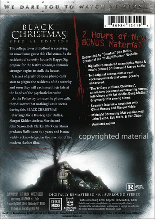 Black Christmas Special Edition (DVD 1974) DVD Empire