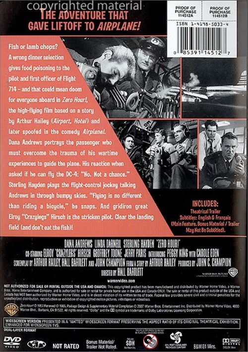 Zero Hour! (DVD 1957) DVD Empire