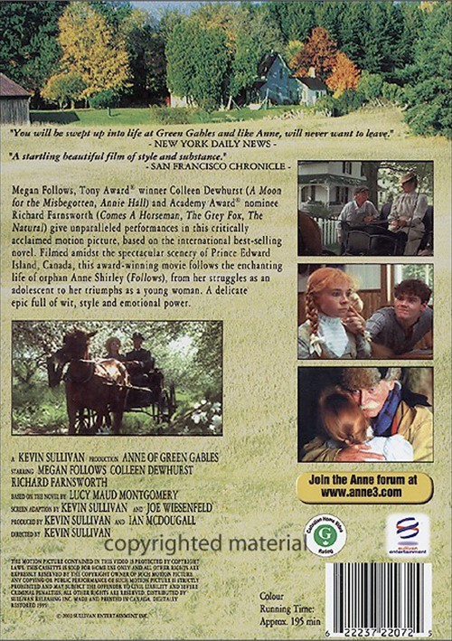 Anne Of Green Gables (DVD 1985) DVD Empire