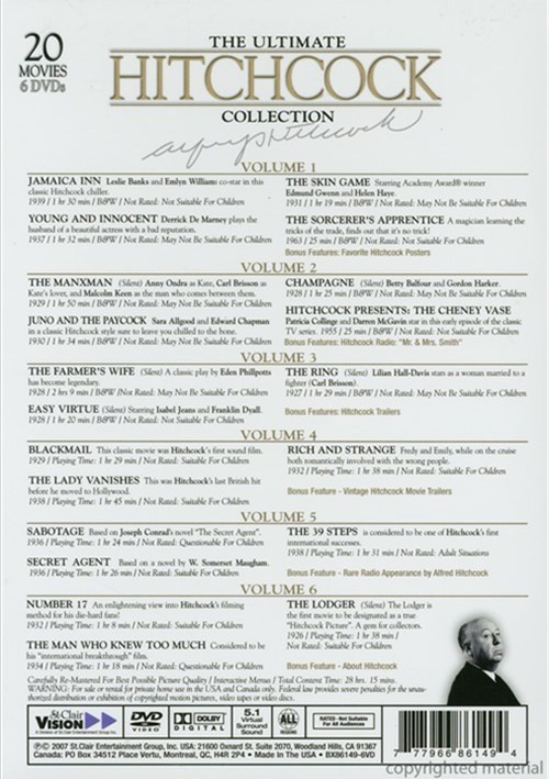 Ultimate Hitchcock Collection (DVD) DVD Empire