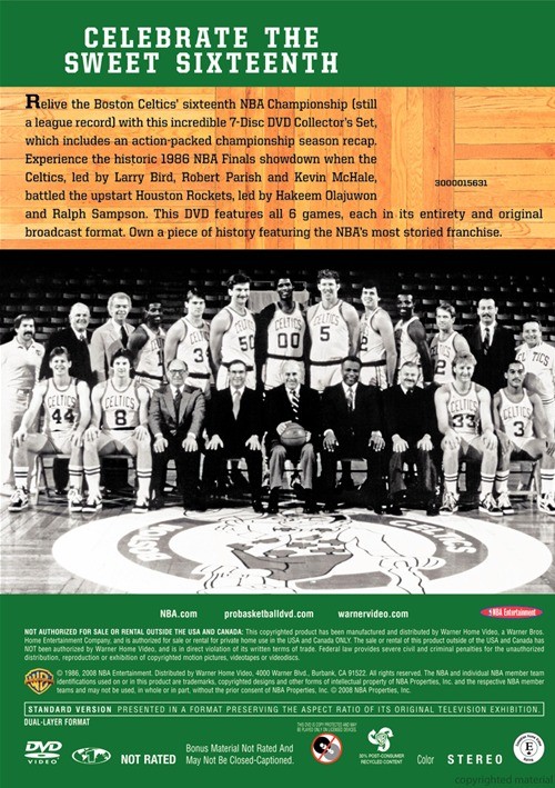 NBA Boston Celtics 1985 - 1986 (DVD 2008) | DVD Empire