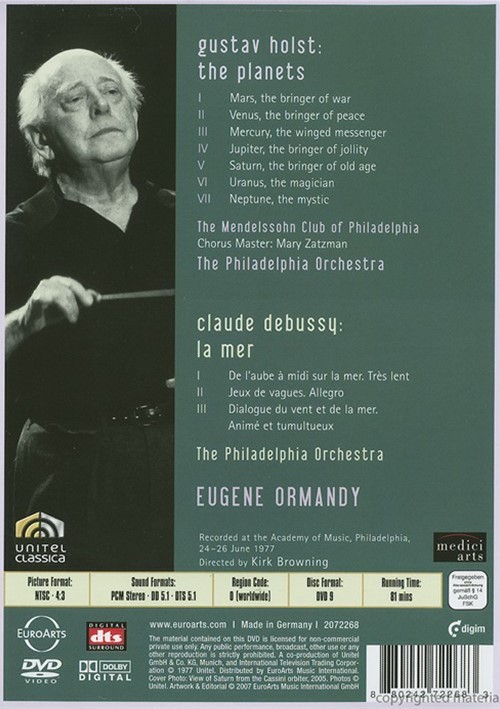 Philadelphia Orchestra With Eugene Ormandy The Hoist s The Planets 