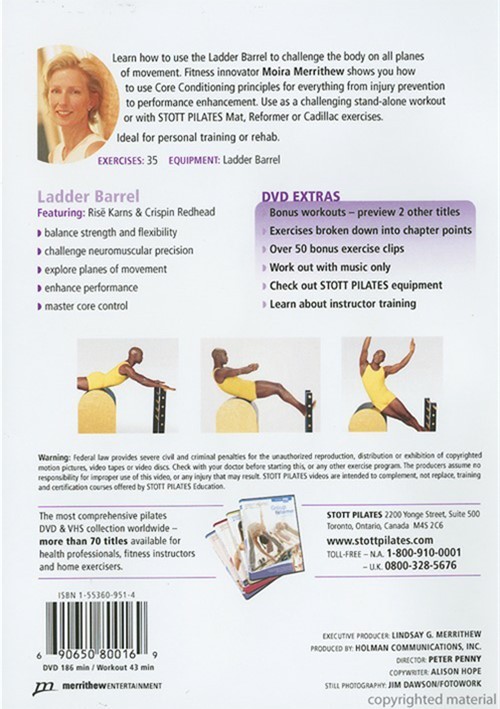 Stott Pilates Ladder Barrel Workout (DVD) DVD Empire