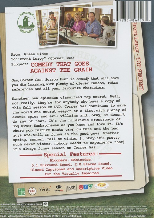 Corner Gas Season Four (DVD 2004) DVD Empire