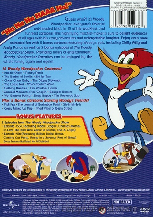 Woody Woodpecker Favorites (DVD) | DVD Empire