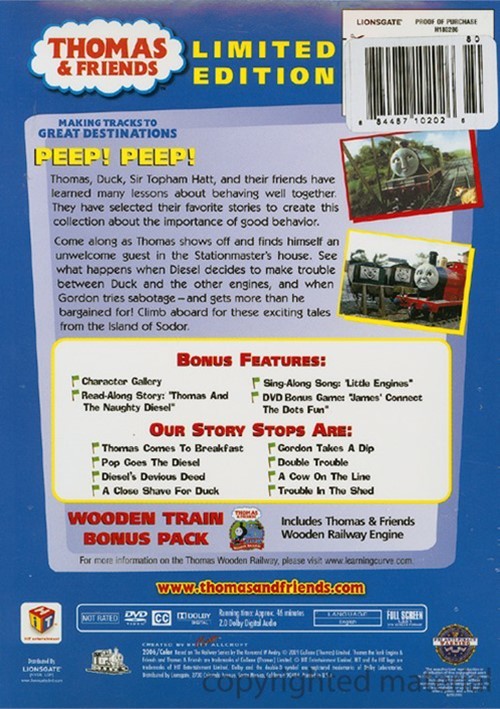 Thomas & Friends Thomas Comes To Breakfast (with Toy Train) (DVD 1986