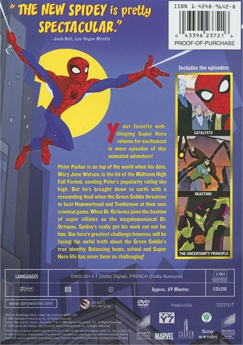 Spectacular spider man dvd