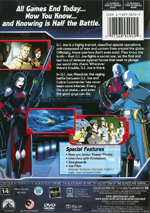 G.I. Joe Resolute (DVD 2009) DVD Empire