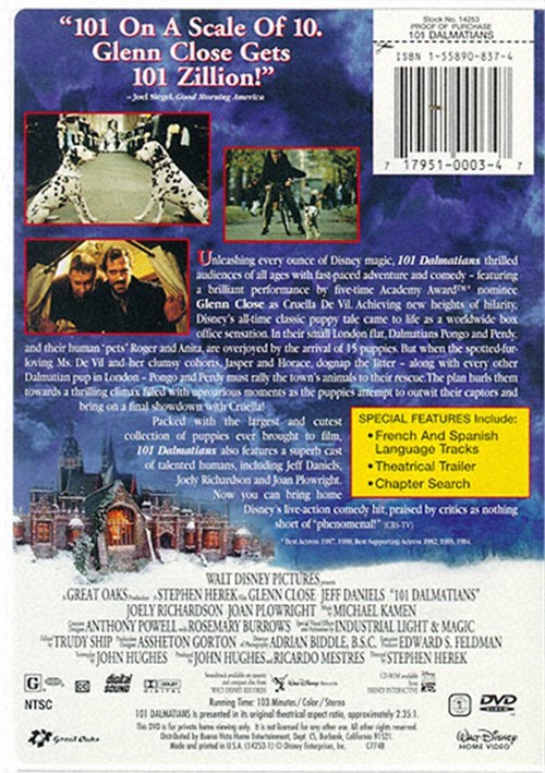 101 Dalmatians (DVD 1996) DVD Empire