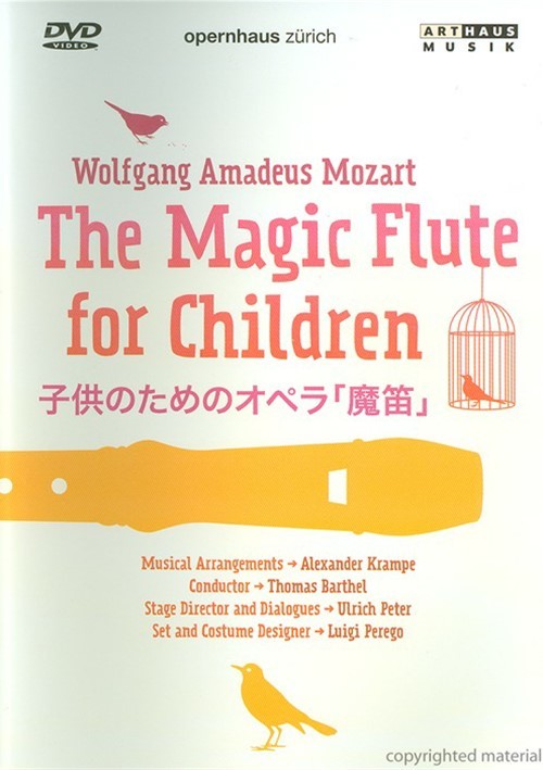 Wolfgang Amadeus Mozart The Magic Flute For Children (DVD 2009) DVD