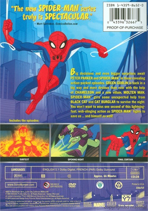 Spectacular Spider-Man, The: Volume 8 (DVD 2009) | DVD Empire