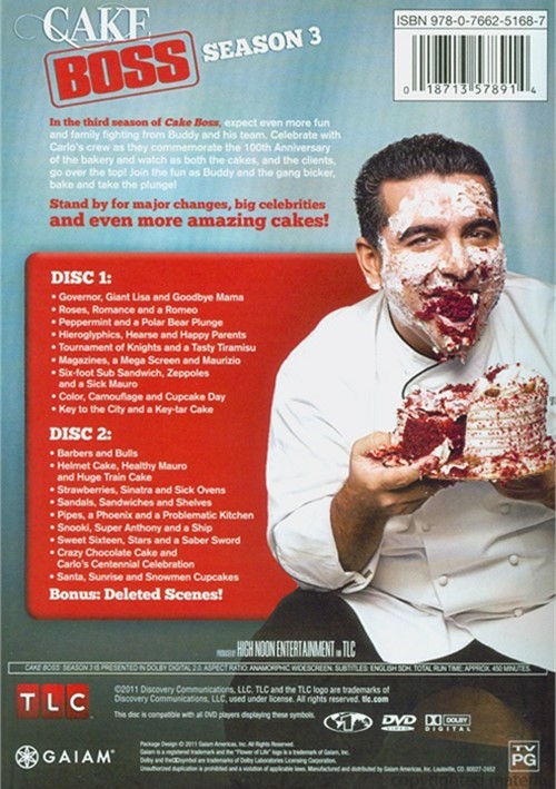 Cake Boss Season 3 (DVD 2011) DVD Empire