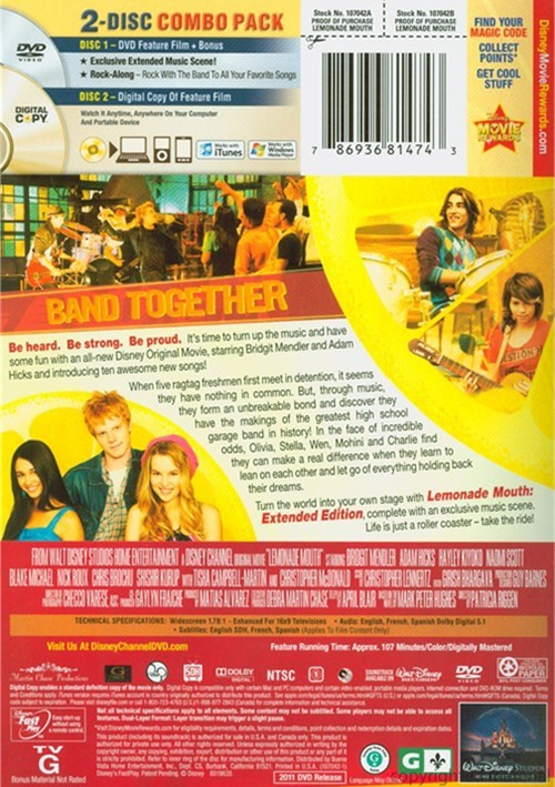 Lemonade Mouth Extended Edition (DVD 2011) DVD Empire