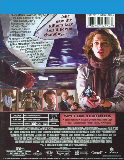 Faces In The Crowd (Bluray + DVD + Digital Copy) (Bluray 2011) DVD