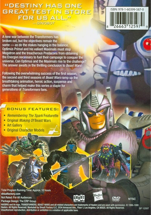 Transformers Beast Wars Seasons Two & Three (DVD) DVD Empire
