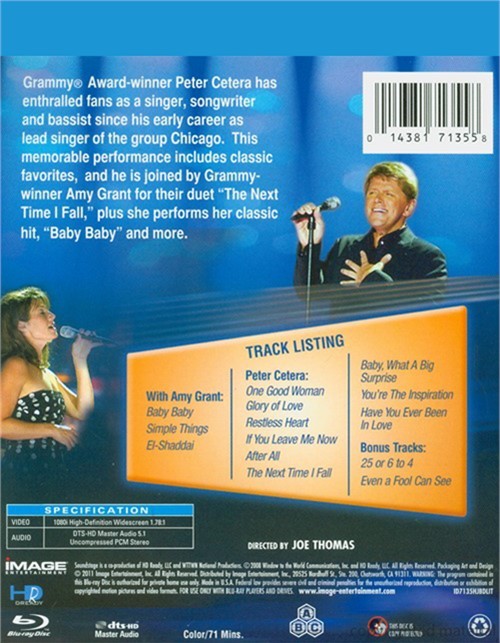 Peter Cetera With Special Guest Amy Grant Live In Concert Blu