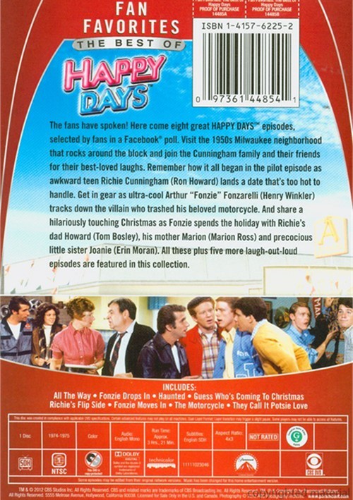 Fan Favorites The Best Of Happy Days (DVD) DVD Empire