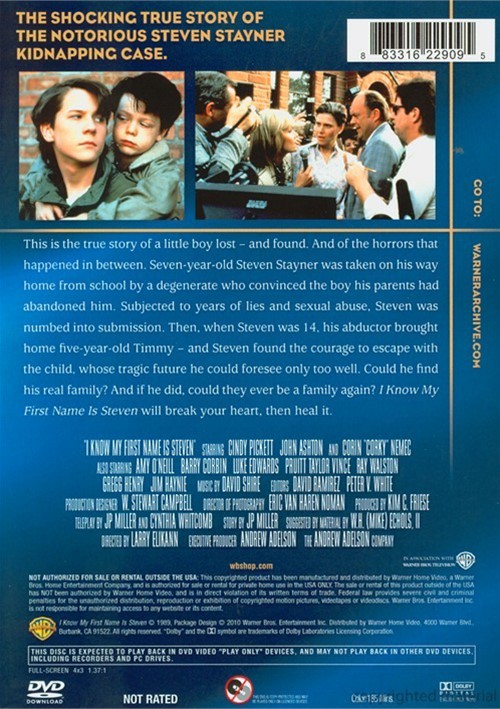 I Know My First Name Is Steven DVD 1989 DVD Empire