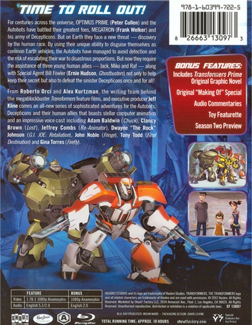 thumbnail image 2 of Transformers Prime: Complete Series (Episodes 1-65) English Audio DVD 2 of 6