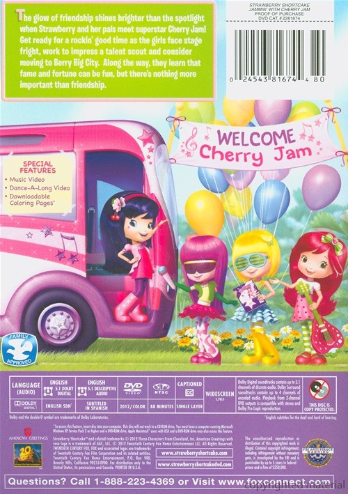 Strawberry Shortcake Jammin' With Cherry Jam (DVD) DVD