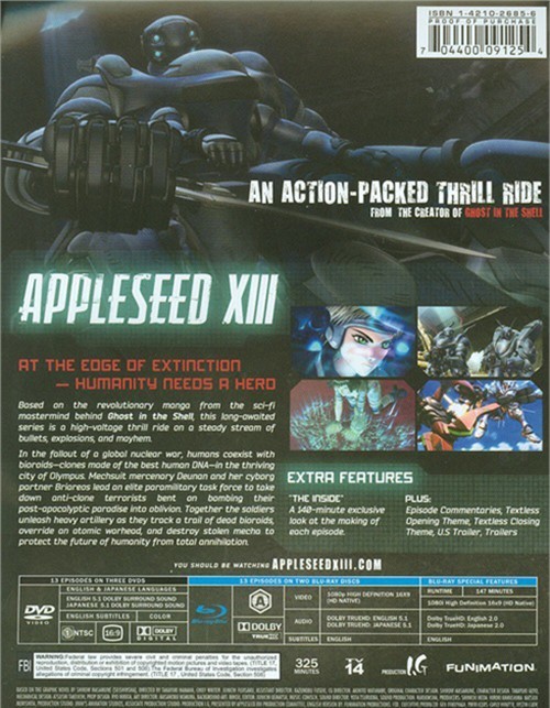 Appleseed XIII The Complete Series Limited Edition (Bluray + DVD