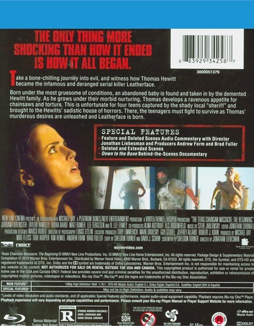 Texas Chainsaw Massacre The Beginning Blu Ray Texas Chainsaw Massacre, The: The Beginning (Blu-ray 2006) | DVD Empire