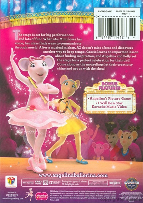 Angelina Ballerina: On With The Show (DVD 2014) | DVD Empire