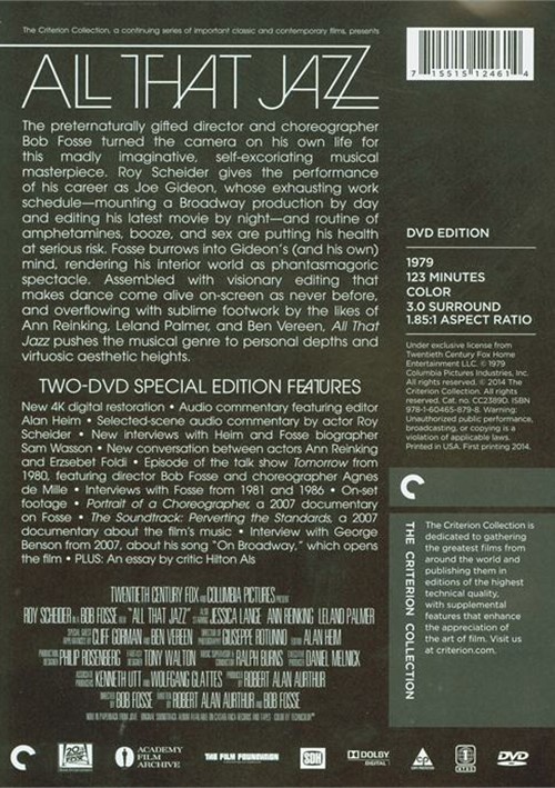 All That Jazz The Criterion Collection (DVD 1979) DVD Empire